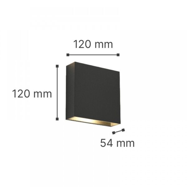 it-Lighting Yellowstone LED 4W Outdoor Up-Down Adjustable Wall Lamp White D:12cmx12cm (80200921)