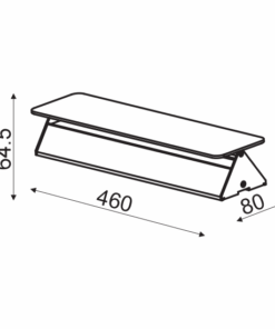 ACA DECOR   – Επίτοιχο Φωτιστικό LED 15W 3000K Αλουμίνιο Γκρι 46X8X5,5cm