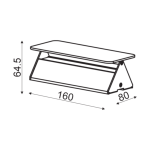 ACA DECOR  – Επίτοιχο Φωτιστικό LED 5W 3000K Αλουμίνιο Γκρι 16X8X5,5cm