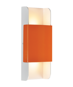 ACA DECOR – Επίτοιχο Φωτιστικό LED 12W 3000K Αλουμίνιο Πορτοκαλί + Λευκό 25X11X5