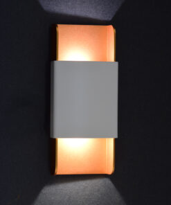 ACA DECOR   – Επίτοιχο Φωτιστικό LED 12W 3000K Αλουμίνιο Λευκό + Χρυσό 25X11X5,3cm