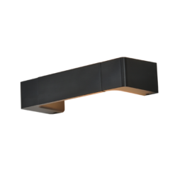 ACA DECOR – Επίτοιχο Φωτιστικό LED 6W 3000K Αλουμίνιο Μαύρο 30Χ6,4Χ10,5cm