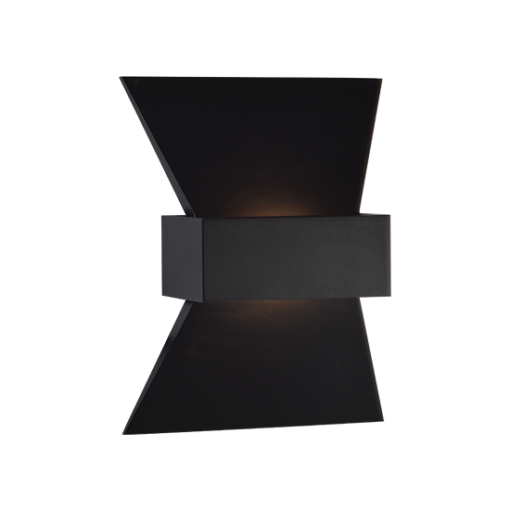 ACA DECOR   – Επίτοιχο Φωτιστικό LED 6W 3000K Αλουμίνιο Μαύρο 20Χ16Χ7cm