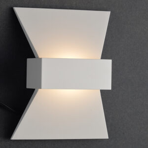 ACA DECOR   – Επίτοιχο Φωτιστικό LED 6W 3000K Αλουμίνιο Λευκό 20Χ16Χ7cm