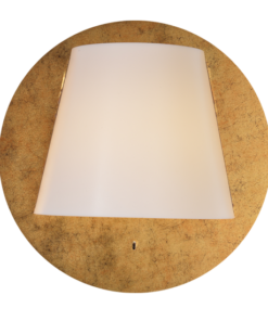 ACA DECOR – Επιτοίχιο Φωτιστικό LED 5W 3000Κ Αντικέ Ορείχαλκος Mdf + Λευκό Πλαστικό Φ25Χ12,5