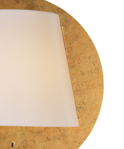 ACA DECOR   – Επιτοίχιο Φωτιστικό LED 5W 3000Κ Αντικέ Ορείχαλκος Mdf + Λευκό Πλαστικό Φ25Χ12,5