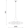 ACA DECOR   – Κρεμαστό Φωτιστικό 1ΧE27 Απόχρωση Σκούρου Ξύλου Mdf + Λευκό Μεταλλικό ACA – ZM170051P