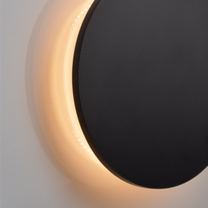 ACA DECOR  – Επίτοιχο Φωτιστικό LED 5W 3000Κ Μαύρο Mdf Κύκλος Φ140 ZM1705LEDWB