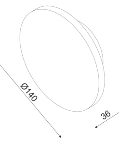 ACA DECOR – Επιτοίχιο Φωτιστικό LED 5W 3000Κ Απόχρωση Τσιμέντο Mdf Κύκλος Φ140 ZM1705LEDWC