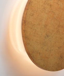 ACA DECOR  – Επιτοίχιο Φωτιστικό LED 5W 3000Κ Αντικέ Ορείχαλκο Mdf Κύκλος Φ14ΧΗ3,6cm