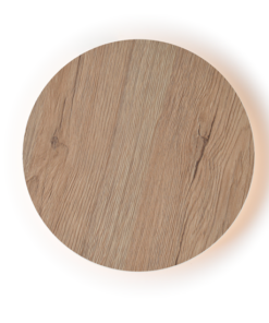 ACA DECOR – Επιτοίχιο Φωτιστικό LED 10W 3000Κ Απόχρωση Ανοιχτού Ξύλου Mdf Κύκλος Φ22XH3,6cm