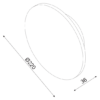 ACA DECOR   – Επιτοίχιο Φωτιστικό LED 10W 3000Κ Απόχρωση Ανοιχτού Ξύλου Mdf Κύκλος Φ22XH3,6cm