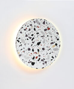 ΕΠΙΤΟΙΧΟ Φ/Σ LED 10W 3000Κ 800LM TERRAZZO MDF ΚΥΚΛΟΣ Φ22ΧΗ3,6CM ECLIPSE ACA – ZM1710LEDWT