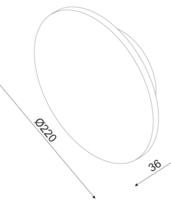 ACA DECOR – Επίτοιχο Φωτιστικό LED 10W 3000Κ Λευκό Mdf Κύκλος Φ22 ZM1710LEDWW