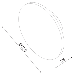 ACA DECOR  – Επίτοιχο Φωτιστικό LED 10W 3000Κ Λευκό Mdf Κύκλος Φ22 ZM1710LEDWW