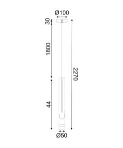 Κρεμαστό Φωτιστικό ESTRELA LED 5W Μαύρο Θερμό 3000K – ZM26LEDP6BK