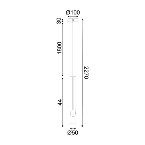 Κρεμαστό Φωτιστικό ESTRELA LED 5W Μαύρο Θερμό 3000K – ZM26LEDP6BK