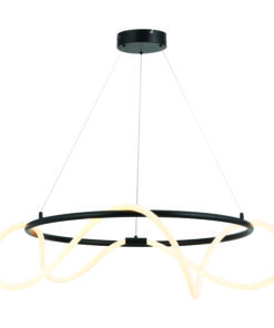 ΚΡΕΜΑΣΤΟ Φ/Σ LED 60W 3000K 3400LM KYMA ΜΑΥΡΟ ΜΕΤ/ΚΟ IP20 D80XH230CM ACA – ZM36LEDP80BK