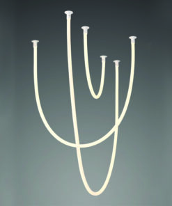 ΚΡΕΜΑΣΤΟ ΦΩΤΙΣΤΙΚΟ LED 60W 3000K 4000LM JUNGLE ΛΕΥΚΟ ΣΙΛΙΚΟΝΗ IP20 L240,L170,L100CM ACA – ZM42LEDP240