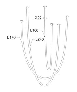 ΚΡΕΜΑΣΤΟ ΦΩΤΙΣΤΙΚΟ LED 60W 3000K 4000LM JUNGLE ΛΕΥΚΟ ΣΙΛΙΚΟΝΗ IP20 L240,L170,L100CM ACA – ZM42LEDP240