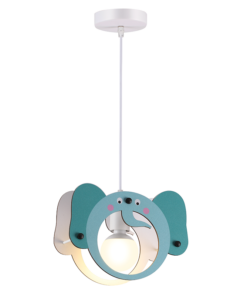 ACA DECOR  κρεμαστό παιδικό φωτιστικό ( Ελεφαντάκι ) 1xE27 σε μπλε χρώμα – ZM431P27