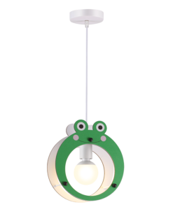 ACA DECOR  κρεμαστό παιδικό φωτιστικό ( βατραχάκι ) 1xE27 σε πράσινο χρώμα – ZM441P25