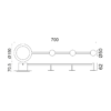 Επιτοίχιο Φωτιστικό Valentino LED 7W Λευκό 3000K ACA – ZM71LEDW70WH