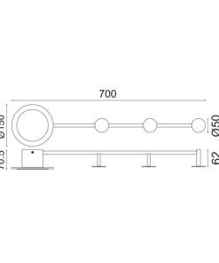 Επιτοίχιο Φωτιστικό Valentino LED 7W Λευκό 3000K ACA – ZM71LEDW70WH