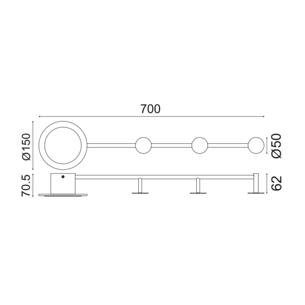 Επιτοίχιο Φωτιστικό Valentino LED 7W Λευκό 3000K ACA – ZM71LEDW70WH