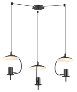 ΚΡΕΜΑΣΤΟ ΦΩΤΙΣΤΙΚΟ 3ΧGU10 ΜΑΥΡΟ ΜΕΤΑΛΛΙΚΟ D60XH150CM PARACHUTE ACA – ZM933P60B