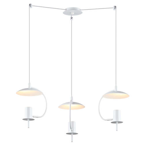 ACA DECOR   κρεμαστό φωτιστικό 3xGU10 σε λευκό χρώμα – ZM933P60W