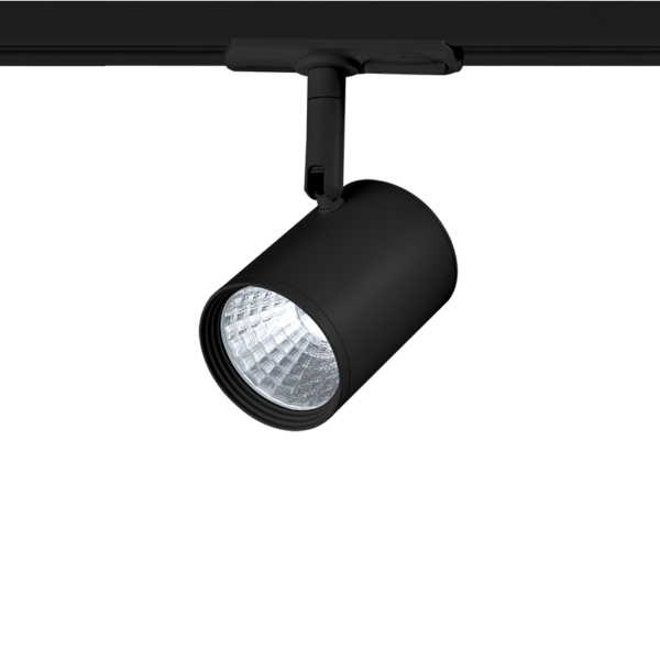 LED Φωτιστικό Ράγας 2 Καλωδίων Μαύρο 7W ACA 24°  540lm Φυσικό 4000K ACA - ZUNO740B2