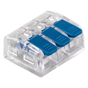 ΚΛΕΜΜΑ SL-413 3 ΘΕΣΕΩΝ ΜΕ ΥΠΟΔΟΧΗ 0,20-4mm 32Α 400V ΜΠΛΕ EUROLAMP – 147-11061