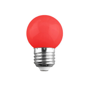 GloboStar® S-40006 Λάμπα LED E27 G45 Γλομπάκι 2W 120lm 260° AC 220-240V IP20 Φ4.5 x Υ6.9cm Κόκκινο – 2 Χρόνια Εγγύηση