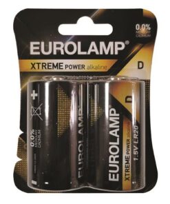 ΜΠΑΤΑΡΙΑ EXTREME D (LR20) 2τμχ 1,5V EUROLAMP 147-24123