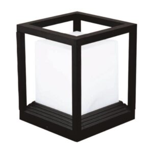 ΦΩΤΙΣΤΙΚΟ ΑΛΟΥΜΙΝΙΟΥ Ε27 150x150x190 IP65 ΜΑΥΡΟ EUROLAMP – 145-20632