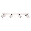 ΣΠΟΤ ΜΠΑΡΑ ΤΕΤΡΑΠΛΗ GU10 ΛΕΥΚΗ/ ΜΑΥΡΗ EUROLAMP 145-25009