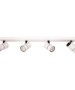 ΣΠΟΤ ΜΠΑΡΑ ΤΕΤΡΑΠΛΗ GU10 ΛΕΥΚΗ/ ΜΑΥΡΗ EUROLAMP 145-25009