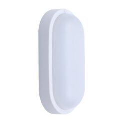 ΦΩΤΙΣΤΙΚΟ ΤΟΙΧΟΥ ΟΒΑΛ LED 12W 205x105x54 3000K IP54 ΛΕΥΚΟ PLUS EUROLAMP 145-20013