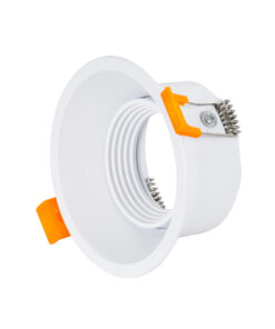 GloboStar® ALPHA 77830 Χωνευτό Κινούμενο Στρόγγυλο Σποτ Οροφής για Λάμπα MR16/GU10 – IP20 – Χυτό Αλουμίνιο – Φ9.4 x Υ4.2cm – Λευκό – 5 Χρόνια Εγγύηση