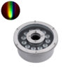 GloboStar® UNDERWATER-FINA 90675 Υποβρύχιο Φωτιστικό Σποτ Ειδικό για Σιντριβάνια LED 9W 945lm 30° DC 24V Αδιάβροχο IP68 Φ16 x Υ8cm Πολύχρωμο RGBW DMX512 – Ανοξείδωτο Ατσάλι – 3 Χρόνια Εγγύηση