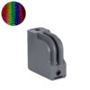 GloboStar® WINDOW-CORNA 90116 Αρχιτεκτονικό Γωνιακό Φωτιστικό Ανάδειξης Παραθύρων Window Light LED 6W 480m 3×172° DC 24V Αδιάβροχο IP65 L12 x W4.5 x H12cm RGB DMX512 – Γκρι Ανθρακί – 3 Years Warranty