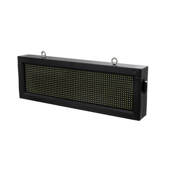 GloboStar® DISPLAY 90306 LED Scrolling Display 64x16cm - Κυλιόμενη Ψηφιακή Πινακίδα / Επιγραφή Μονής Όψης P10 LED SMD AC 220-240V - Λειτουργία μέσω Wi-Fi με Εφαρμογή APP - Αισθήτηρας Θερμοκρασίας και Υγρασίας - Αδιάβροχο IP65 - Μ72 x Π9 x Υ24cm - Ψυχρό Λευκό 6000K - 1 Χρόνο Εγγύηση