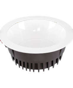 GloboStar® 60196 Χωνευτό LED Panel Downlight Φ22cm 42W 4830lm 60° AC 220-240V IP20 Φ22 x Υ9.5cm Θερμό Λευκό 2700K – OSRAM LED CHIP TECHNOLOGY – 5 Years Warranty