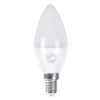 GloboStar® 60002 Λάμπα LED E14 C37 Κεράκι 4W 376lm 260° AC 220-240V IP20 Φ3.7 x Υ10cm Θερμό Λευκό 2700K – 3 Years Warranty