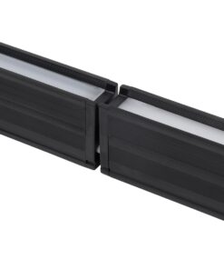 GloboStar® MARKET 61020-P Γραμμικό Κρεμαστό Φωτιστικό Linear LED 18W 2230lm 60° AC 220-240V Μ120 x Π2 x Υ4cm Ψυχρό Λευκό 6000K – Μαύρο – 3 Years Warranty