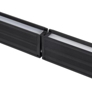GloboStar® MARKET 61020-P Γραμμικό Κρεμαστό Φωτιστικό Linear LED 18W 2230lm 60° AC 220-240V Μ120 x Π2 x Υ4cm Ψυχρό Λευκό 6000K – Μαύρο – 3 Years Warranty