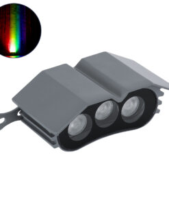 GloboStar® TREELIGHT-ZINA S-90982 Κυρτή Μπάρα Φωτισμού Wall Washer με Αντιθαμβωτική Γρίλια Ειδική για Φυτά – Δέντρα LED 3W 255lm 30° DC 24V Αδιάβροχο IP65 L11 x W6.5 x H5cm με Αυτόματα Προγράμματα Εναλλαγής Χρωμάτων Πολύχρωμο RGBW – Γκρι Ανθρακί – 3 Years