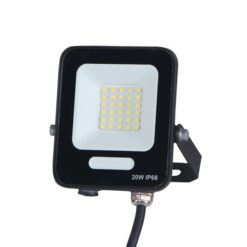 ΠΡΟΒΟΛΕΑΣ LED SMD 20W ΜΑΥΡΟΣ IP66 3000K PLUS EUROLAMP – 147-69005