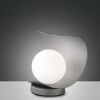 Επιτραπέζιο Φωτιστικό   Fabas Luce Adria LED 6W  Ασημί Με Dimmer Αφής  540lm Θερμό 3000K – 3414-30-137